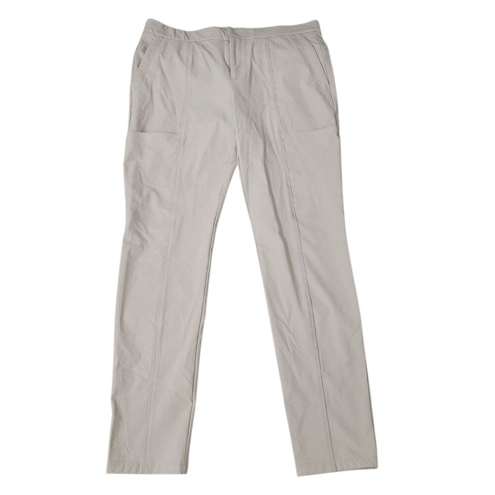 Athleta Pants Womens 12 Wander Stash Skinny Cargo Travel City Beige Bone Outdoor